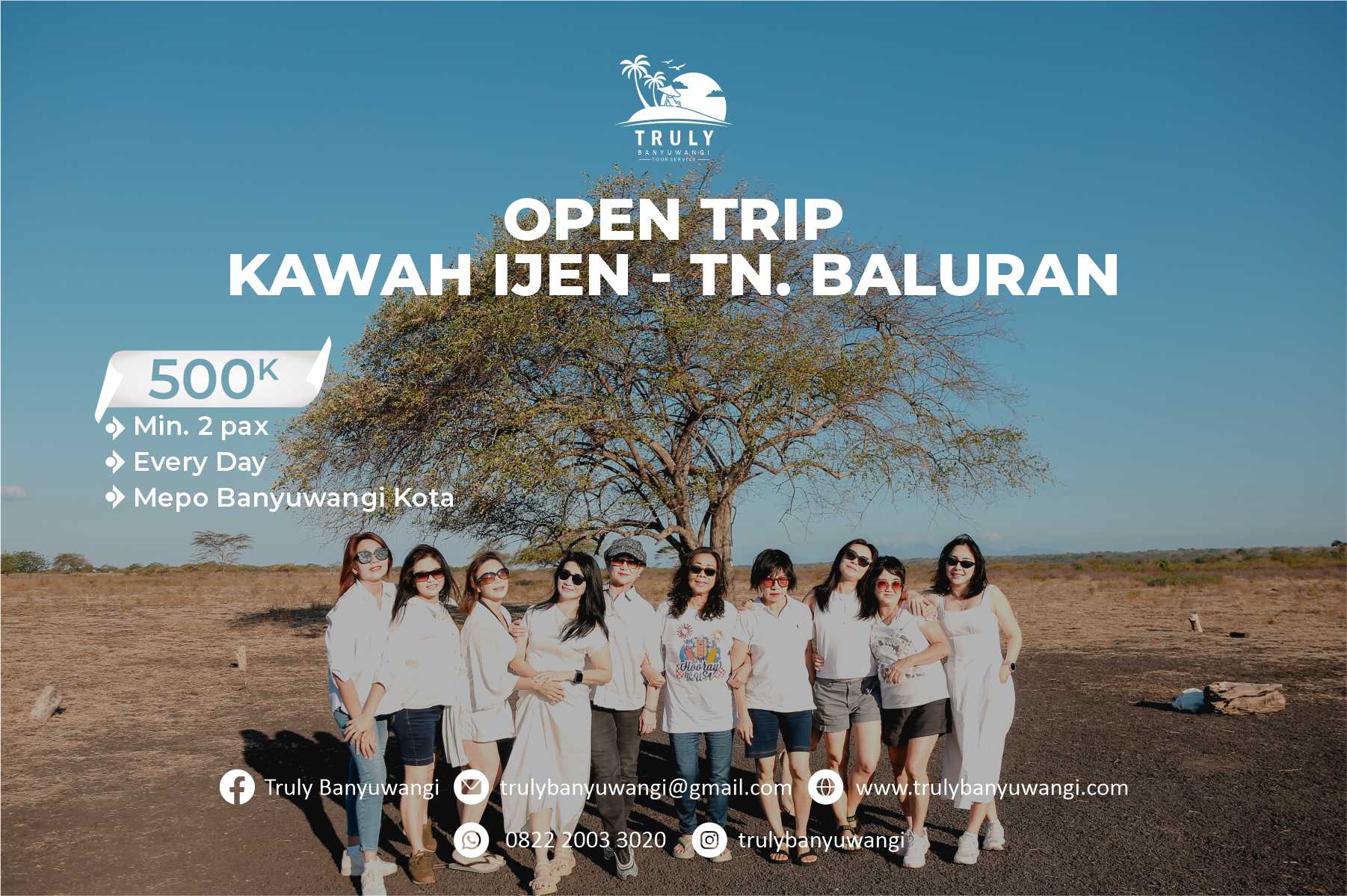 Open Trip B Kawah Ijen - TN Baluran