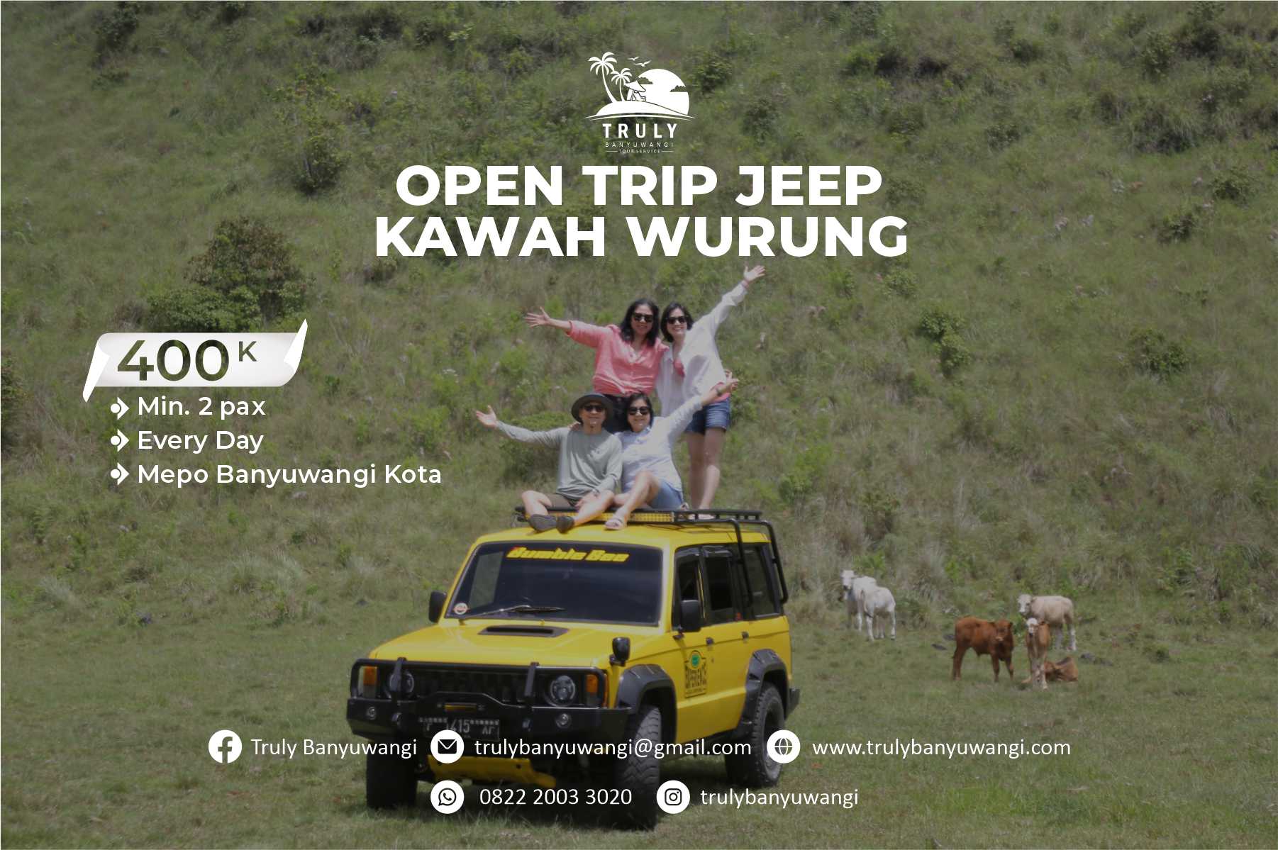 Open Trip Jeep Experience C (Sunrise Kawah Wurung)